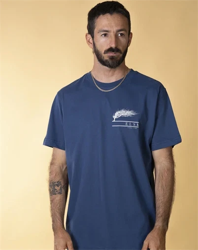 Elsk - Stærk Vind Mens Brushed T-shirt - Horizon Blue